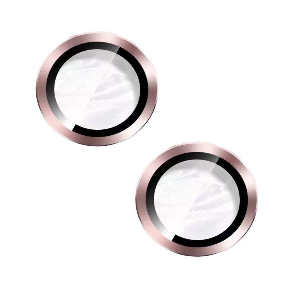 Película Proteger Lente Câmera Compatível Com Iphone 16 Tela De 6.1 Lisa Cor:rose