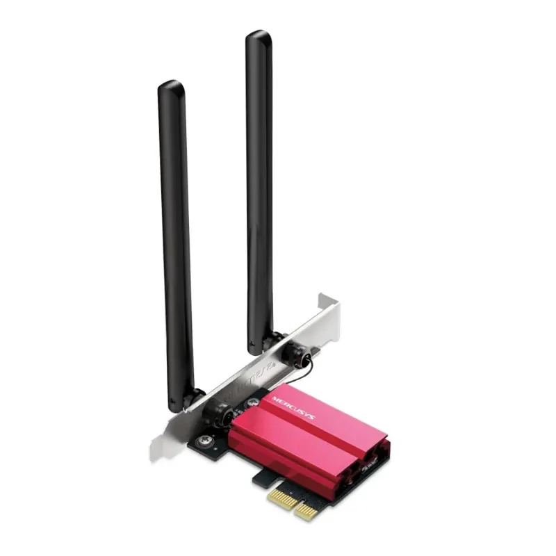 Adaptador Mercusys PCie Wi-fi 6e Axe5400 Tri-band + Bluetooth 5.3 - Ma86xe
