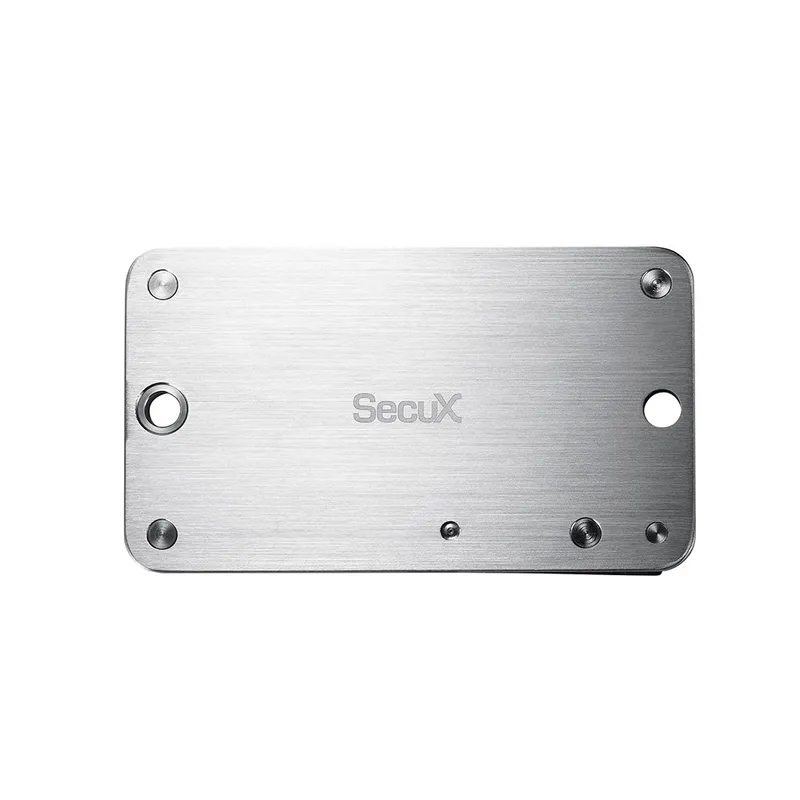 Placa de Recuperação SecuX X-SEED PRO, Alumínio Aeroespacial, Backup de 3x24 Palavras, Resistente a Fogo e Água, Prata - 98-100-000301