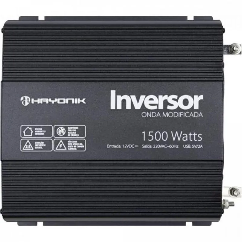 Inversor De Onda Hayonik Modificada, 1500W, 12VDCOM220V - PW12-15