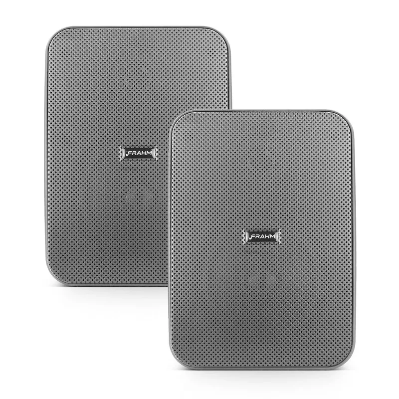 Par De Caixa De Som Passiva Cs 5" 80w Outdoor 8 Ohms Frahm Preto