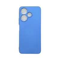 Capa Xiaomi Redmi 13 4g Silicone Aveludada Protege Câmera Colorida Capinha Anti Impacto Redmi 13 4g:azul Bebê
