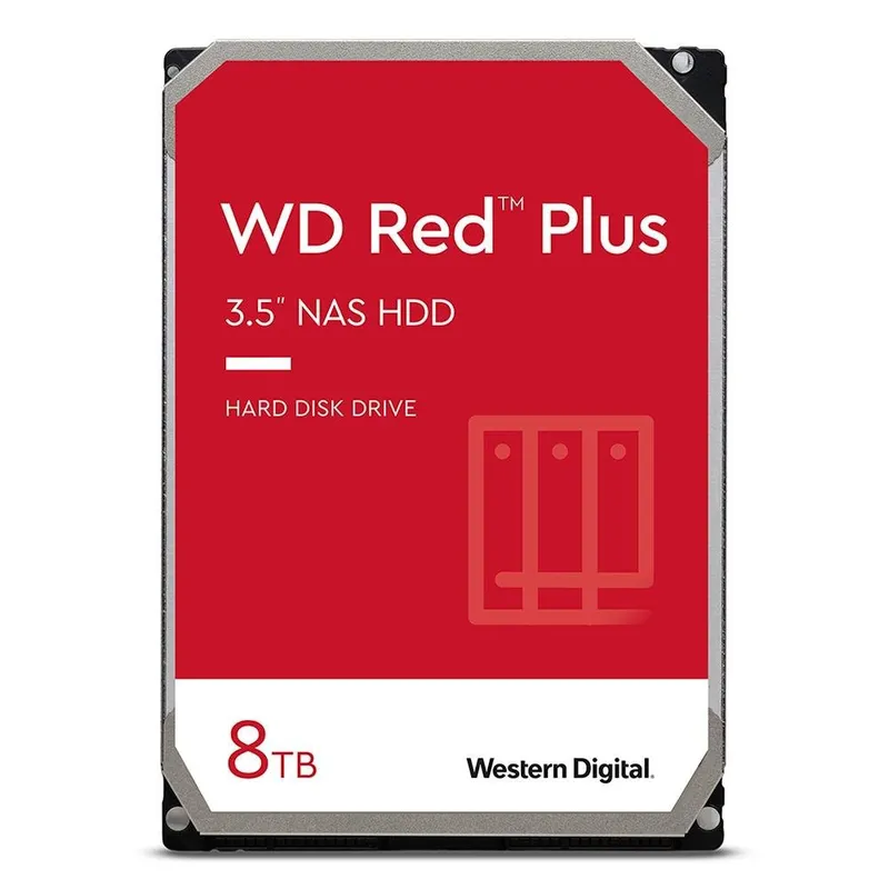 HD WD Red Plus, 8TB, 3.5", SATA - WD80EFPX
