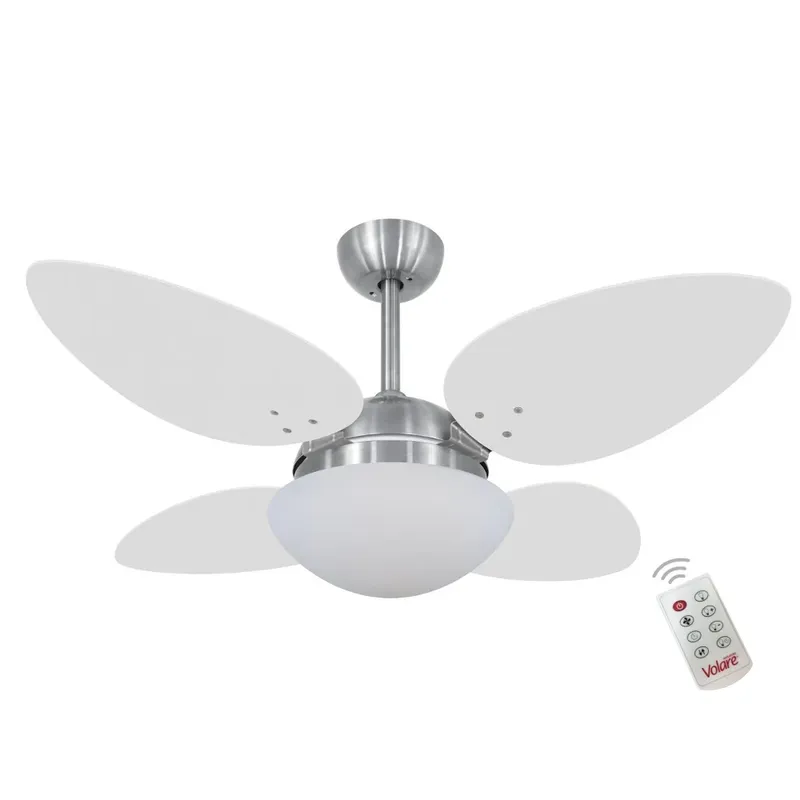 Ventilador Prince Iv E Controle Remoto Branco com soquete - 127v
