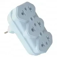 Adaptador De Tomada Tripo Lateral Gm-026