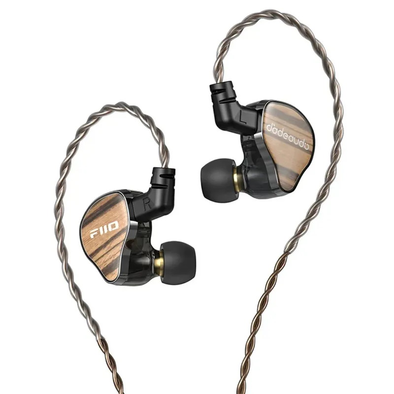 Fone De Ouvido Fiio Jh13 In-ear Iem Híbrido 1 Dd E 2 Ba Hi-fi Com Cabo Destacável E Alta Definição
