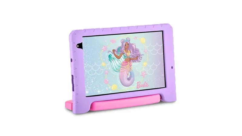 Tablet Infantil Multi Barbie Wi-fi 6gb Ram 64gb 8" - Nb434 Cor:rosa