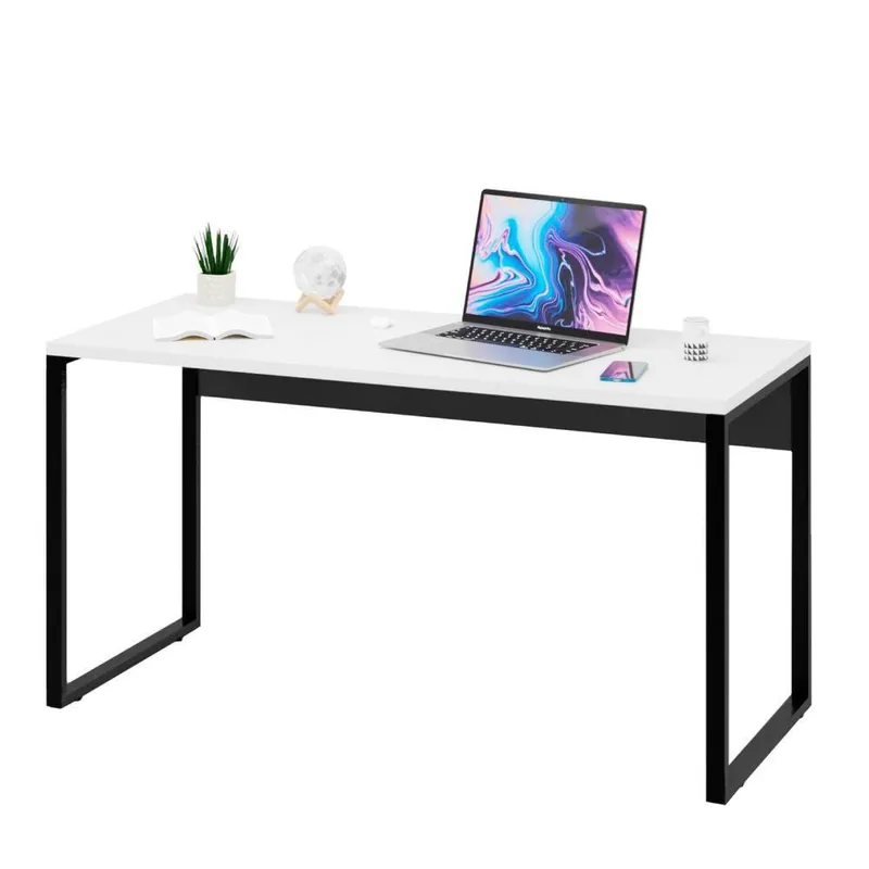 Mesa De Escritório Computador Industrial 1,50m Netmobil - Branco