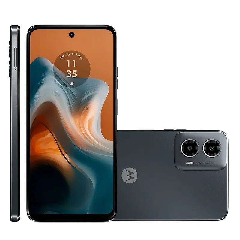 Smartphone Motorola Moto G23, 128GB, 4GB RAM, Octa Core, Câmera Tripla 50MP, Tela 6.5, Grafite - Xt2333