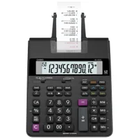 Calculadora Casio Hr-150rc, 2 Cores De Impressão, 2.0 Linha, Acompanha Bobina, Fonte De Alimentação, Preta