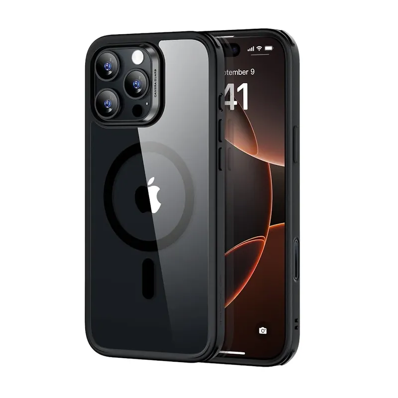 Capa Iphone 16 Pro Max Esr Com Botão Câmera Preto Clear