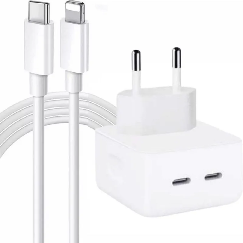 Fonte Carregador 35w USB-c, Compátivel Iphone Xr Xsmax 11 12