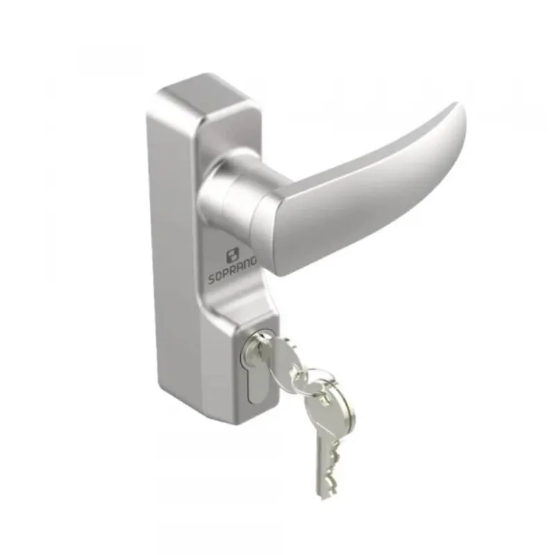 Fechadura Para Barra Antipanico 5124 Prata Soprano