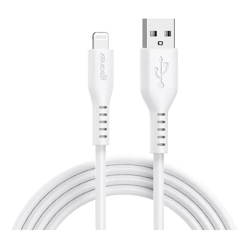 Cabo Usb-a Para Lightning Geonav Branco - Esliswt - Na
