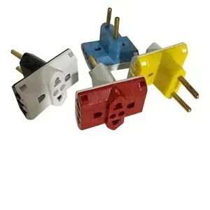 Kit 10 Plug Adaptador De Tomada T Benjamin Com 3 Saídas