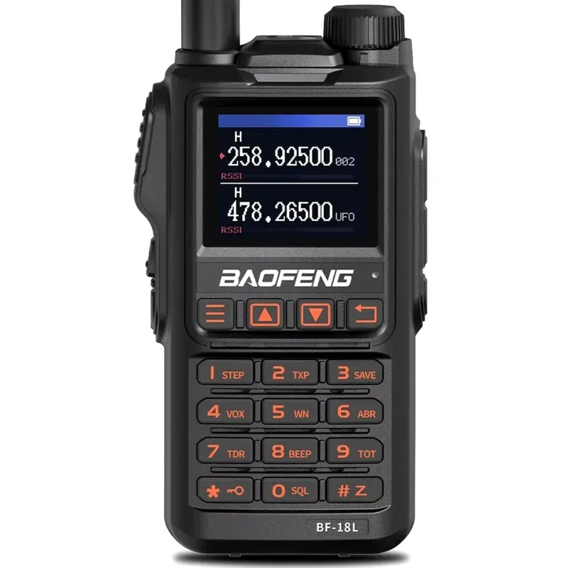 Rádio Baofeng Bf-18l Tri-band Profissional + Base De Recarga + Grátis Configuração