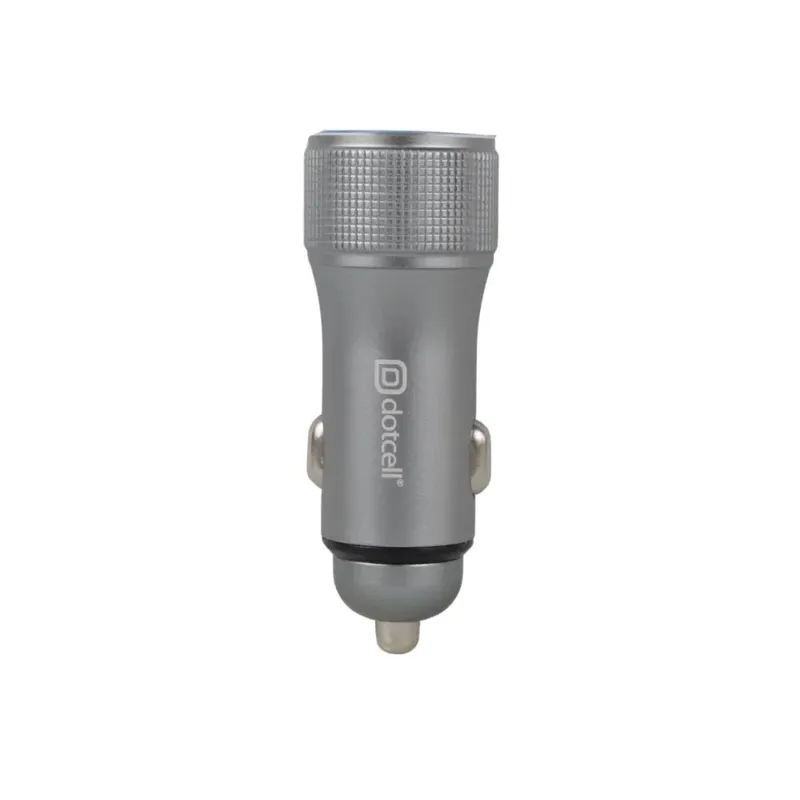 Carregador Veicular 54w (1usb E 1 Type C) - Dc-cc4150 - Prata