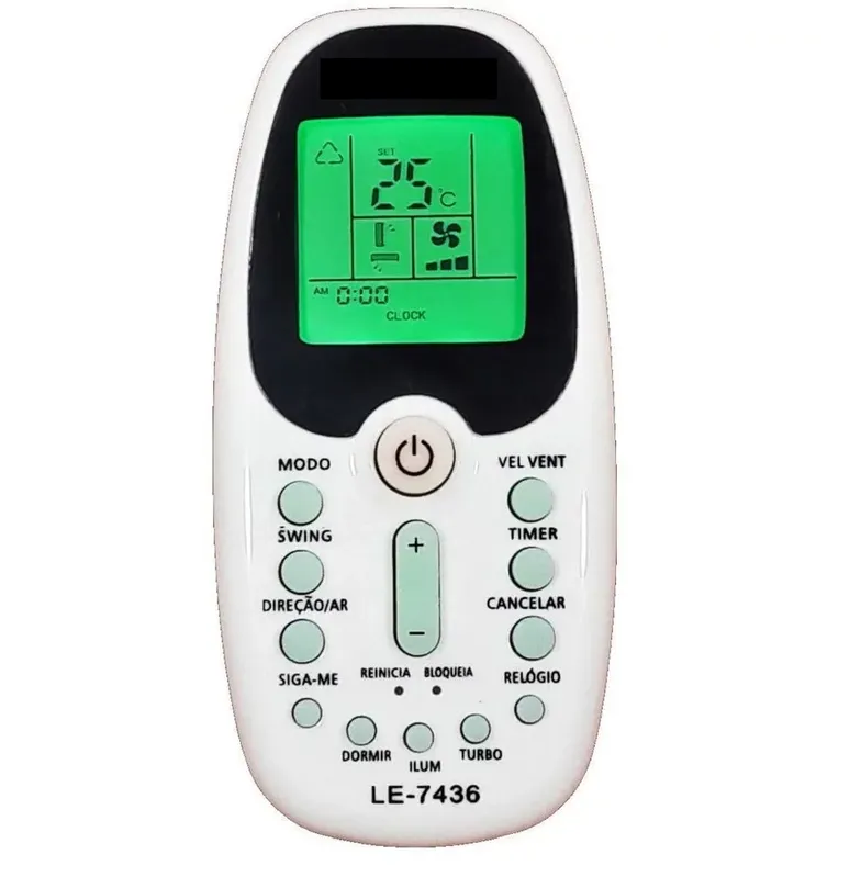 Controle Remoto Ar-condicionado Compatvel Komeco Le-7436