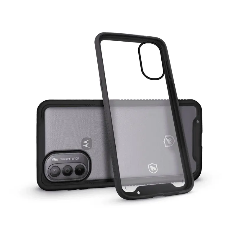 Capa Stronger Preta Para Motorola Moto G8 - Gshield