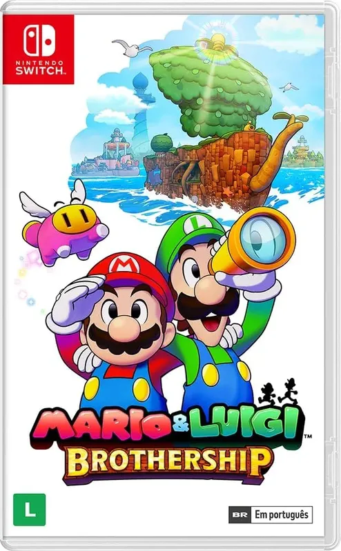Jogo Mario E Luigi Brothership Nintendo Switch Mídia Física.