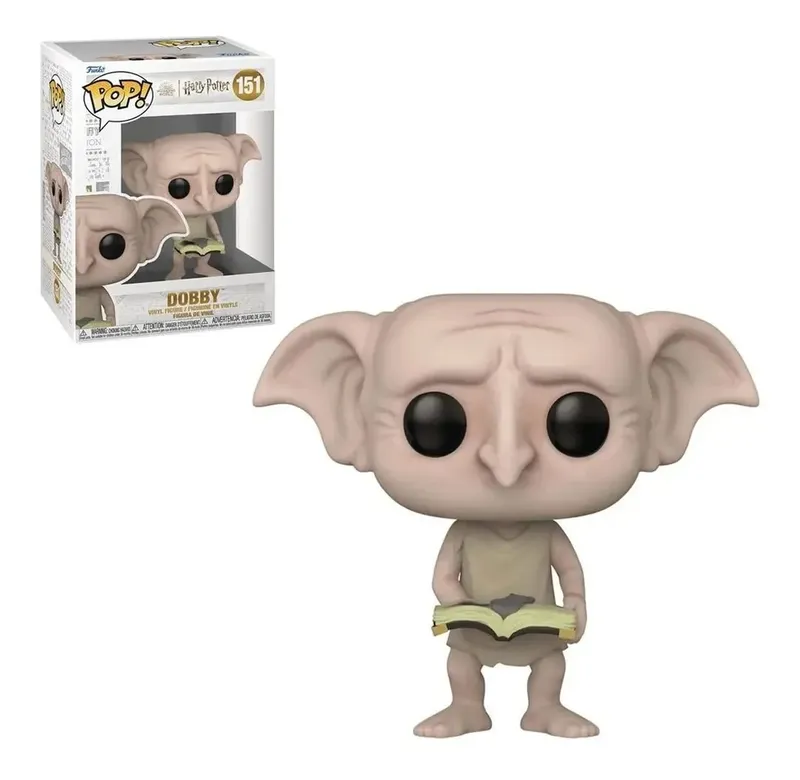 Funko Pop Dobby 151 Com Livro Harry Potter