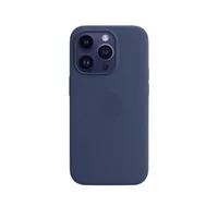 Capa Capinha Case Super Premium De Couro Sintético Magsafe Magnético Compatível Iphone 15 - Azul Marinho