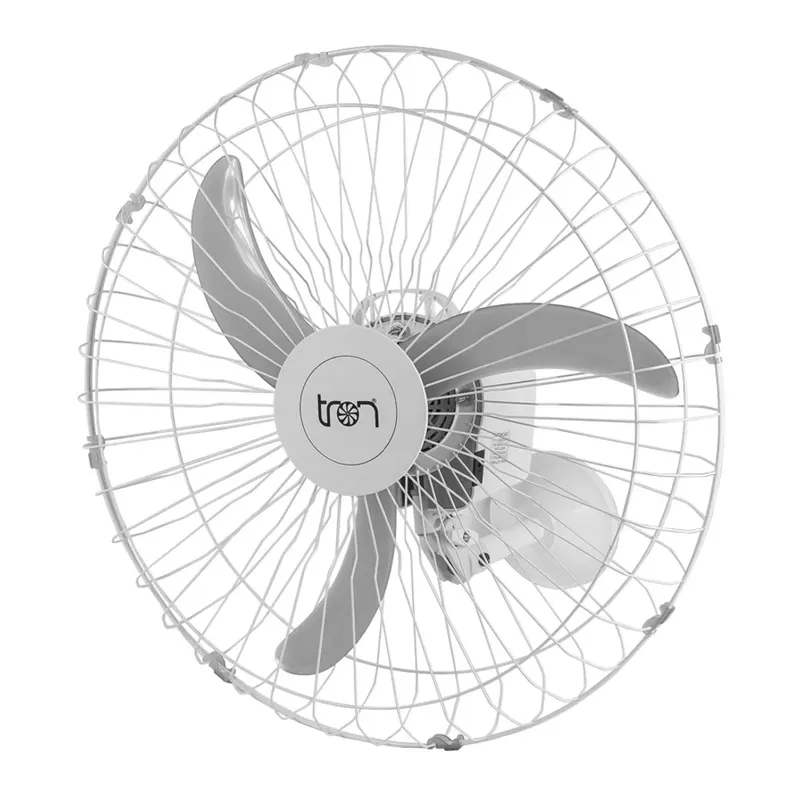 Ventilador Maggie Parede Branco Oscilante 127v Pás Azul