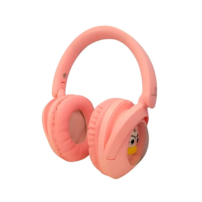 Headphone Bluetooth Fone De Ouvido Gatinho Rosa Divertido