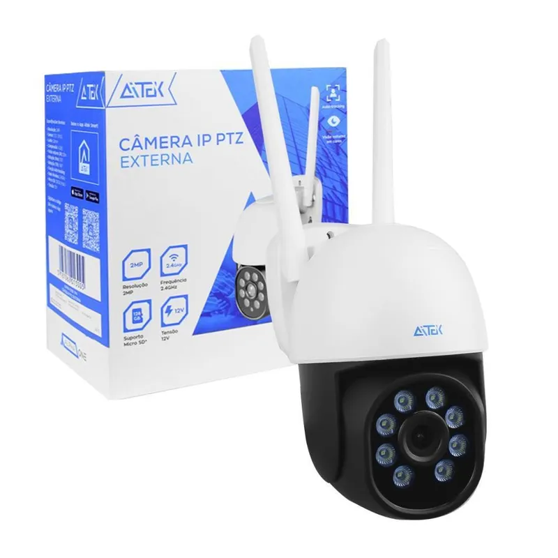Câmera Ip Segurança Externa Dome 2mp 2,4ghz Visão Noturna