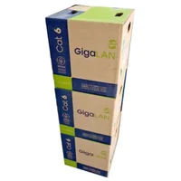 Caixa Furukawa Gigalan Utp Bobina Verde Cabo Rede Furukawa Cat6 23awgx4p 305m