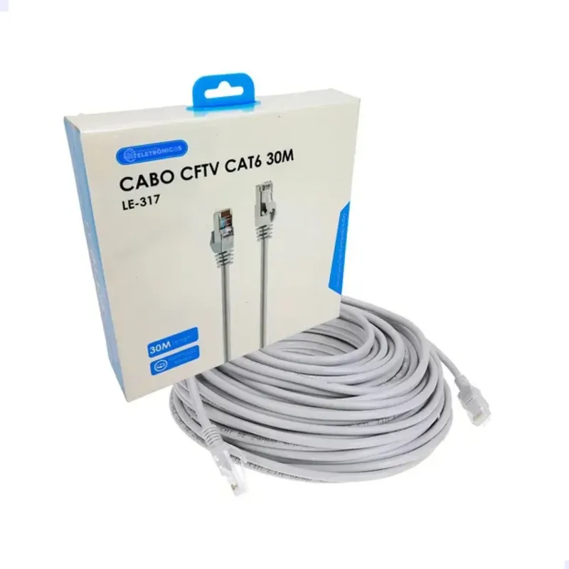 Cabo De Rede Ethernet It-blue Cat6 30m Fast Rj45 Le-317