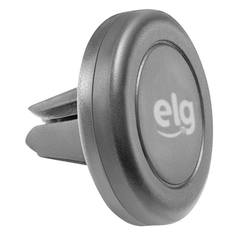 Suporte Veicular Magnético, Rotação 360º, Encaixe Na Saída Ar, Preto, Hech-02, Elg