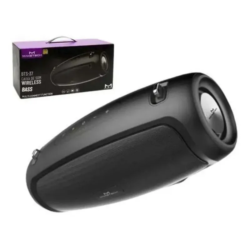 Caixa De Som Bluetooth Rádio 30w Com Alça Maketech Bts37