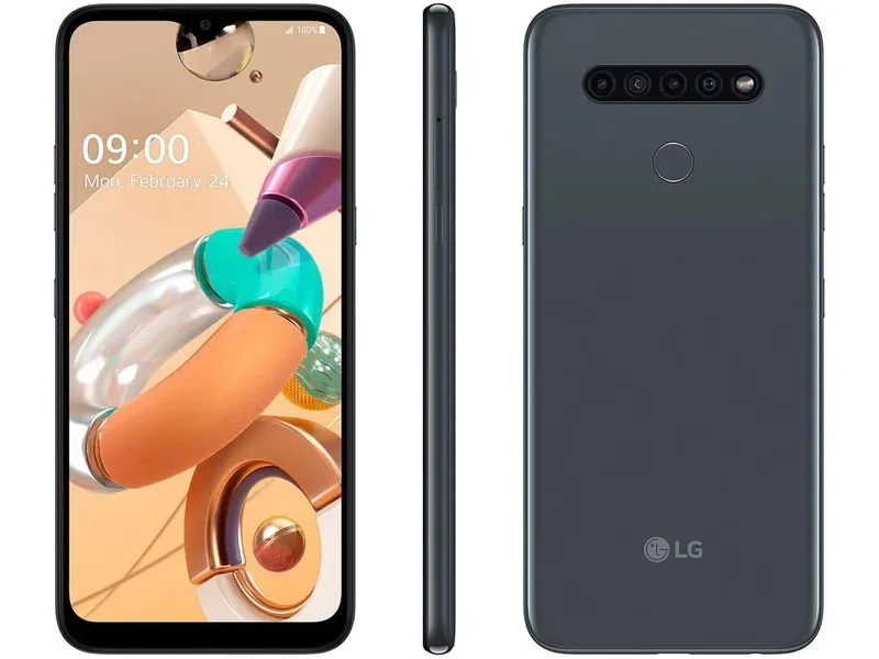 Smartphone LG K41s, 32GB, 3GB RAM, Octa-core, Câmera Quad 13MP, Tela 6.5, Titanium - K410bmw