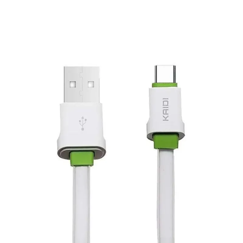 Cabo USB Android Carregamento E Dados Kaidi Tipo C 1m -KD-TC30