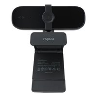 Webcam Rapoo C280 2K, com Autofoco, Microfone Profissional com Cancelamento de Ruído, Preto- C280