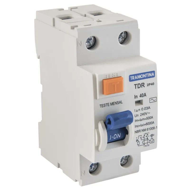 Interruptor Tramontina Tdr-40, 2P, 40A, 30mA, 6Ka - 58014071