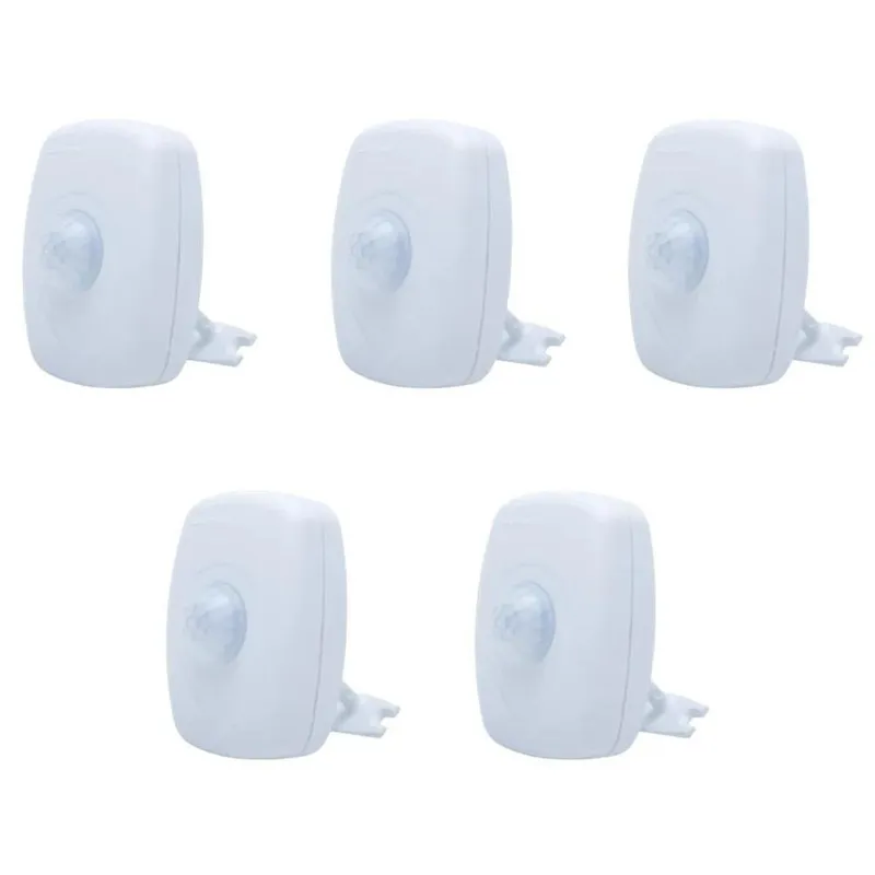 Kit Sensor De Presença De Sobrepor | Lente 180º | 6 Funções | Qa21m 5 Pçs
