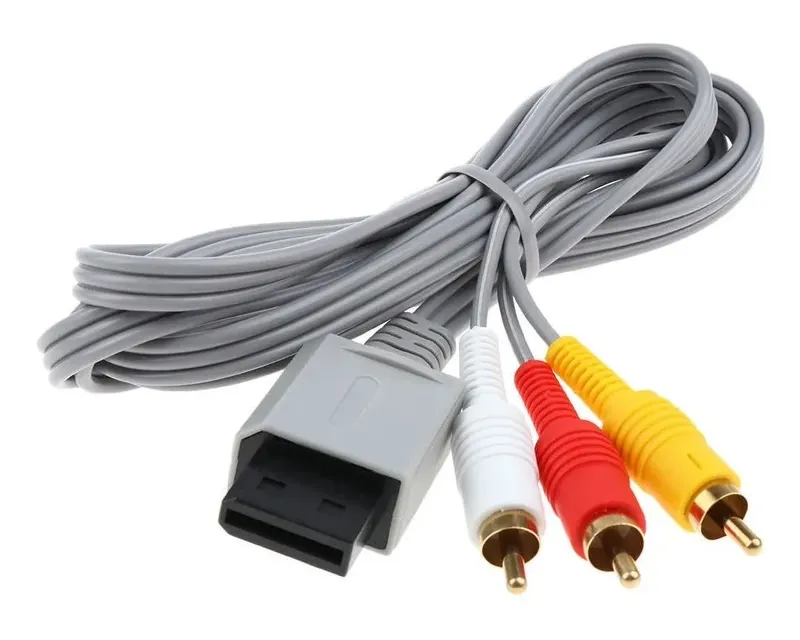 Cabo Av Áudio E Vídeo 3rca Para Nintendo Wii E Wii U