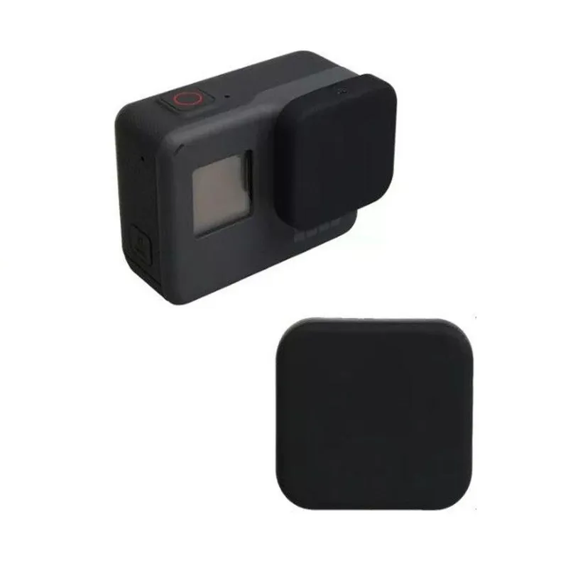 Tampa Protetora De Lente Em Silicone Preta Gopro Hero 5/6/7
