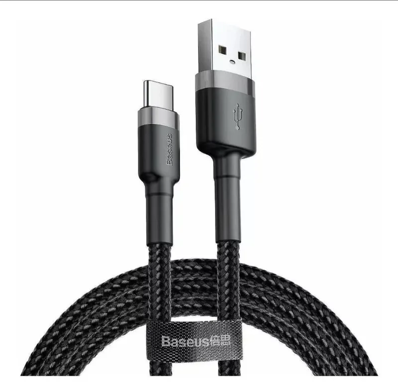 Cabo Usb2.0 P/ Type-c Baseus Cafule Preto - 3mtr