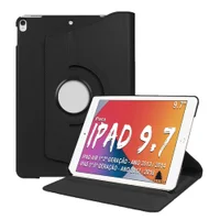 Capa Para Ipad 5 / 6 Geração 9.7 " Giratória Preta