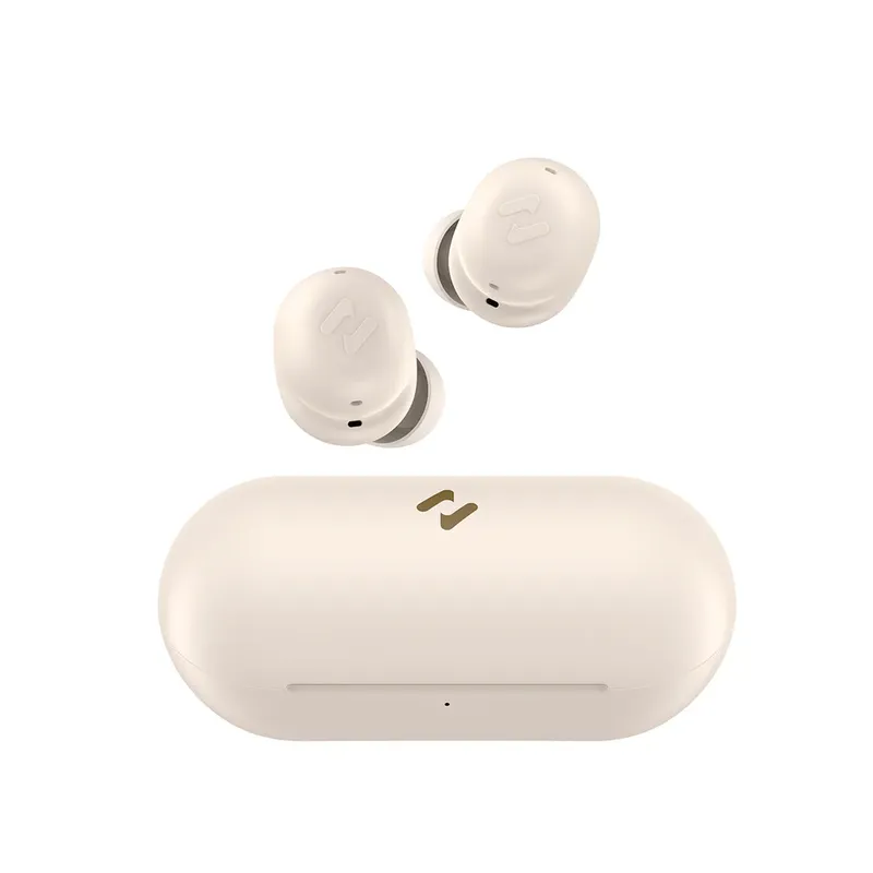 Fone De Ouvido Sem Fio Havit Tw969 Lite Certificado Anatel Nº:05654-24-12374 - Bege