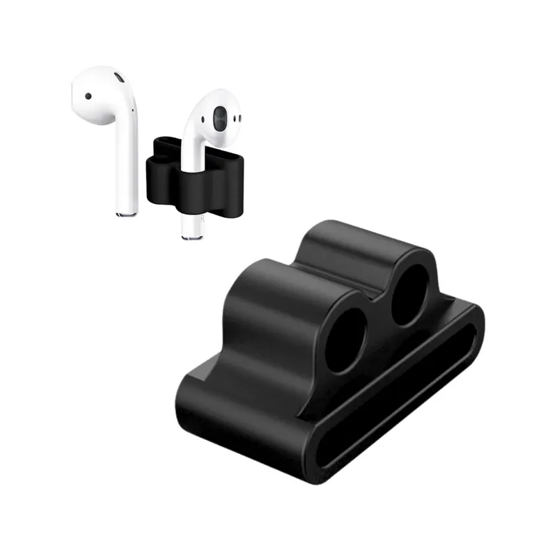 Kit De Suporte Para Fones, Silicone Preto, 3 Unidades