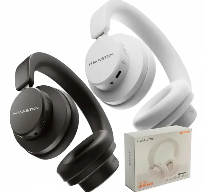 Fone De Ouvido Bluetooth Headset Com Cancelamento De Ruído Microfone Conexão Dupla
