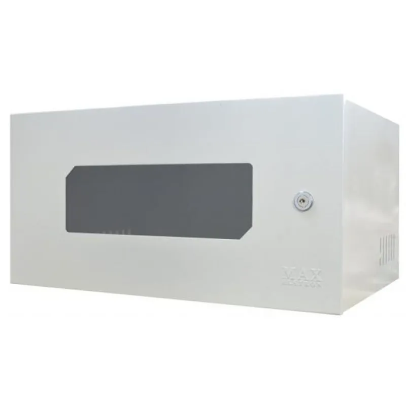 Mini Rack Max Eletron 19 Pol. 3U X 350Mm, C/ 02 Chaves, Acrílico Branco - 4039
