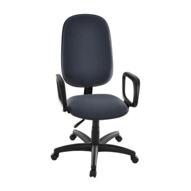 Poltrona Presidente Com Braços Linha Classic, Preto