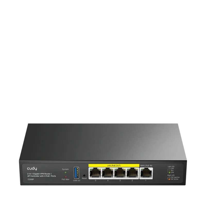 Roteador Vpn E Controlador Poe C200p 1.0 Cudy