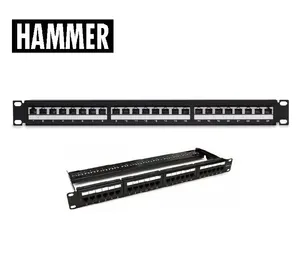 Rack Hammer Patch Panel 24p - Rj-45 Cat.6e - 1u - 19