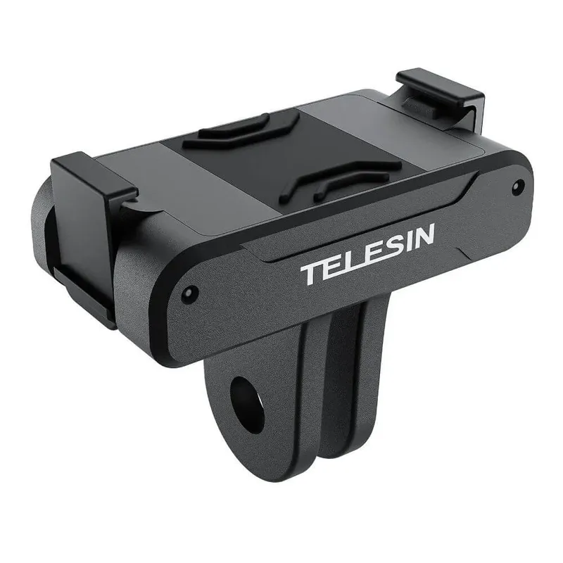 Adaptador Magnético Para Dji Osmo Action 5 Pro / 4 / 3 Com Encaixe Em Acessórios Gopro - Telesin